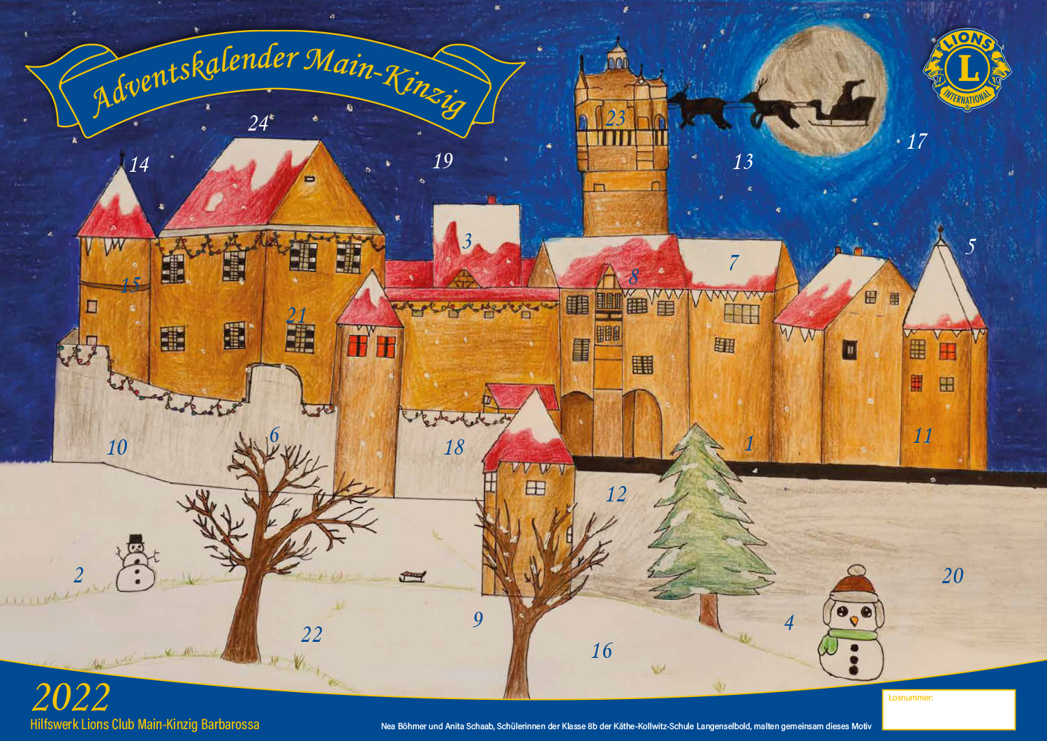Motiv des diesjährigen Adventskalenders